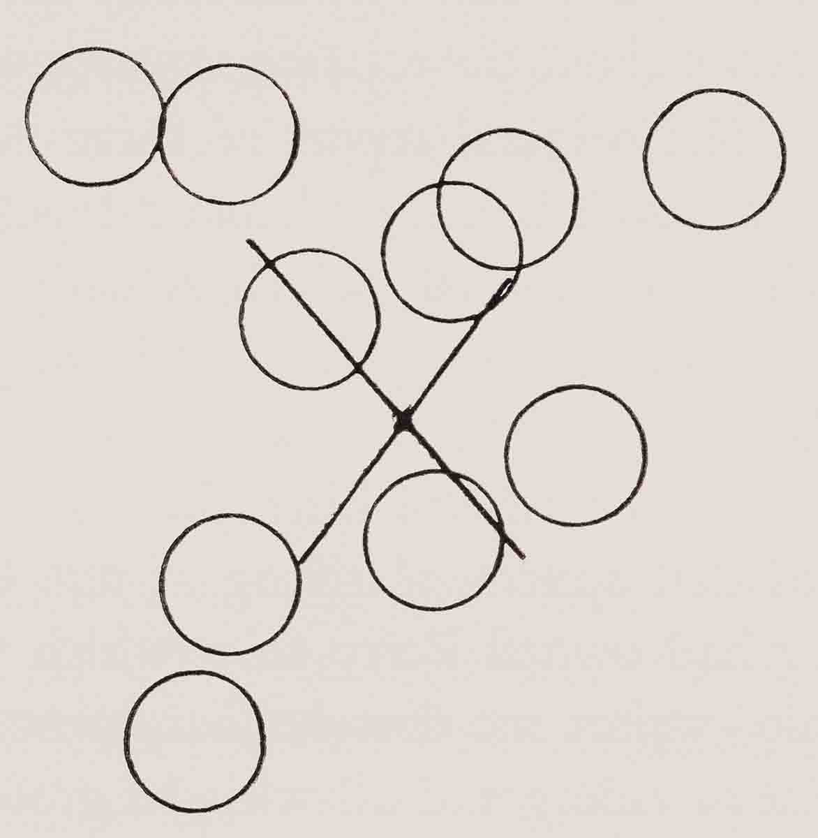 Ten consecutive shots at 40 rods rest, fired by Norman Brockway using a .38-caliber rifle, taking a three-strip paper patched bullet. The string measure of the shots is 6 5⁄8 inch and was shot in September 1885.